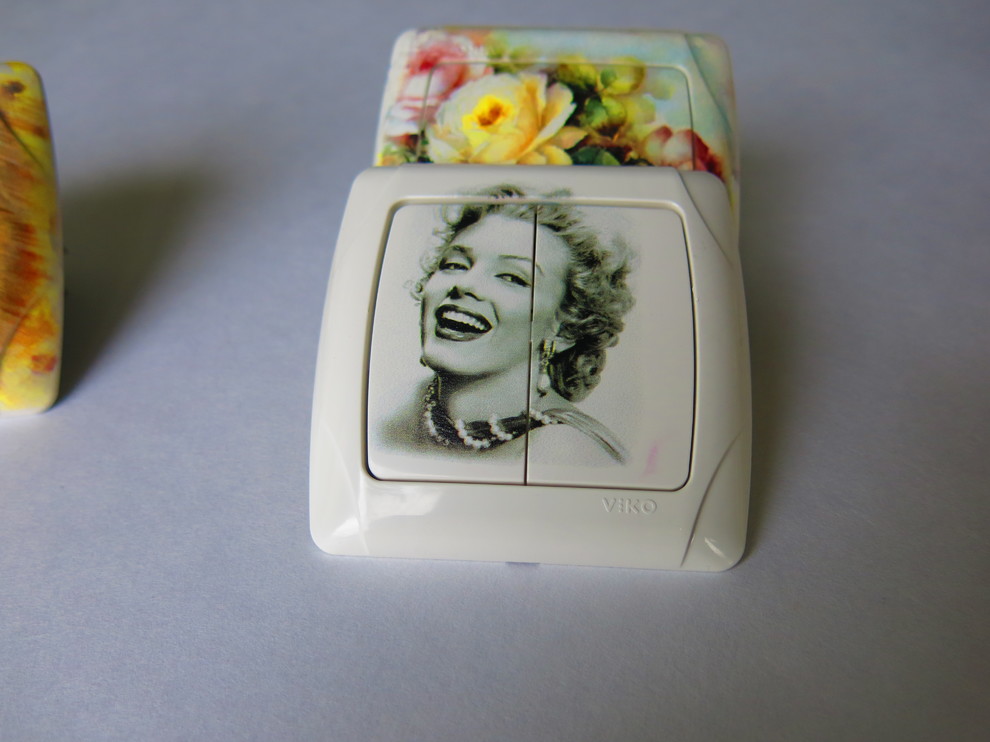 Электро фурнитура с рисунком