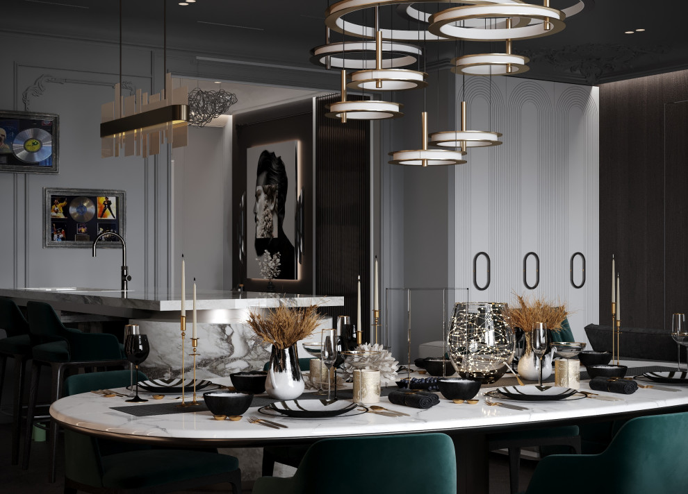 Дизайн трехкомнатной квартиры 170 м2