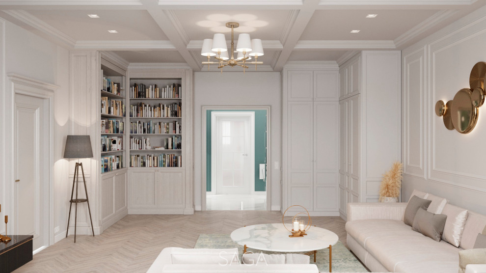 Дизайн интерьера гостиной в частном жилом доме