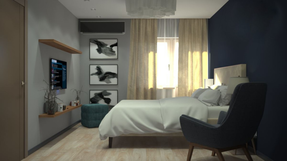 Практичная и бюджетная спальня