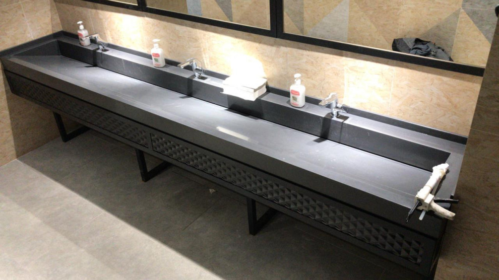 Обложка проекта: Столешница  в санузел c мойками из искусственного камня