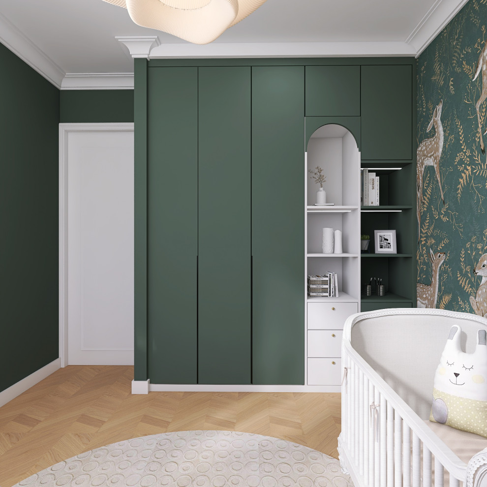 3 комнатная квартира в современном стиле для молодой семьи, Москва