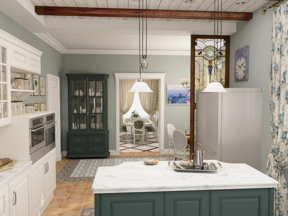 Дом в стиле прованс, пос. Малиновка