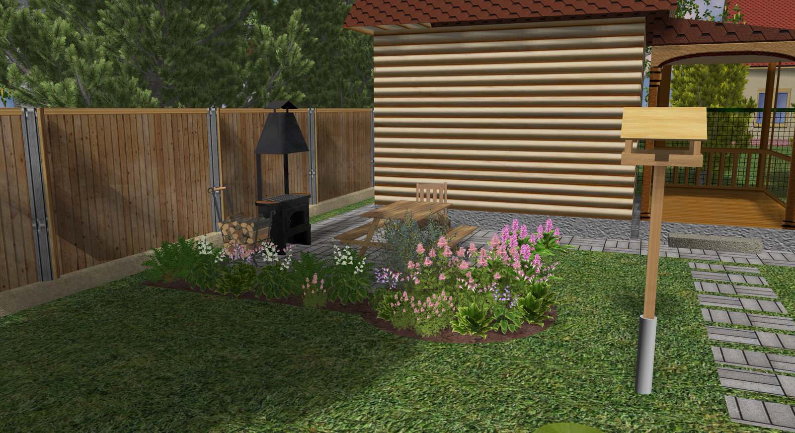 Задний дворик