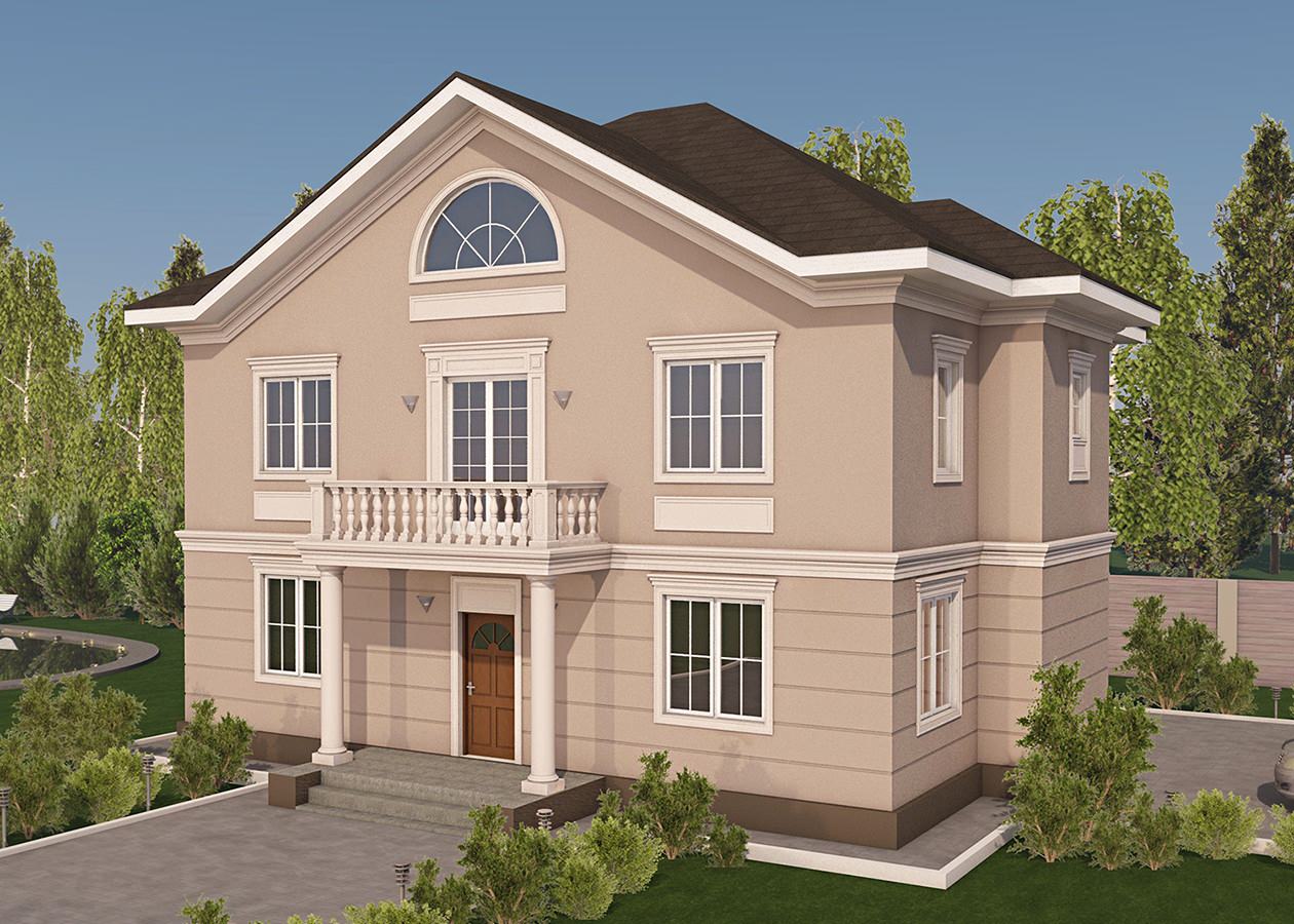 Дизайн фасадов загородных домов