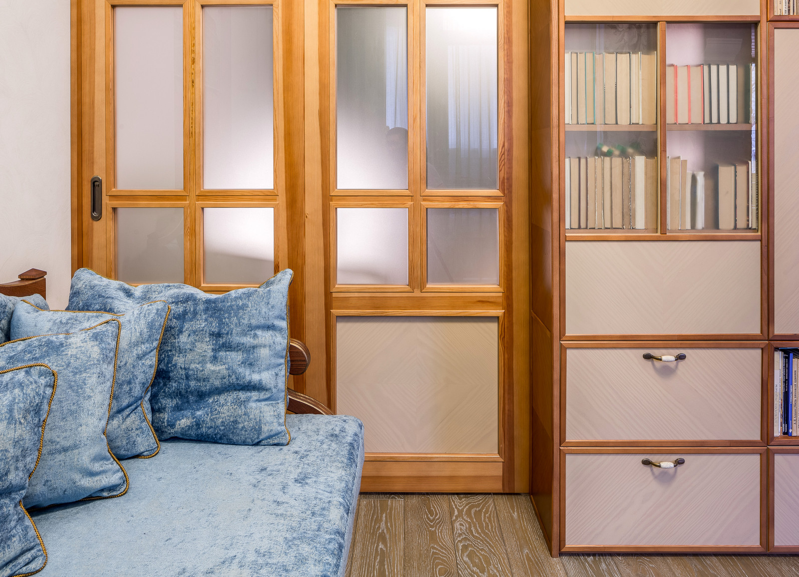 Дизайн перегородки и библиотеки