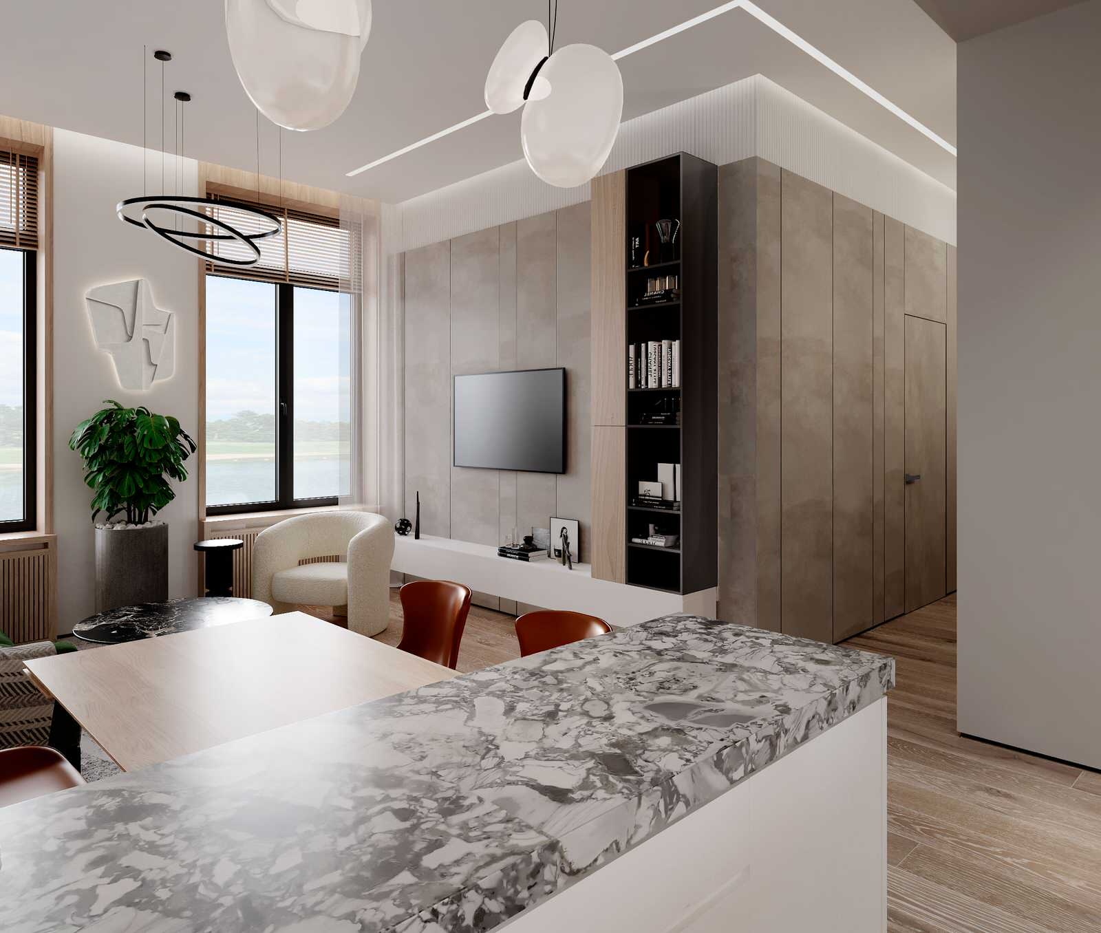 Интерьер квартиры в ЖК "Вест Гарден"