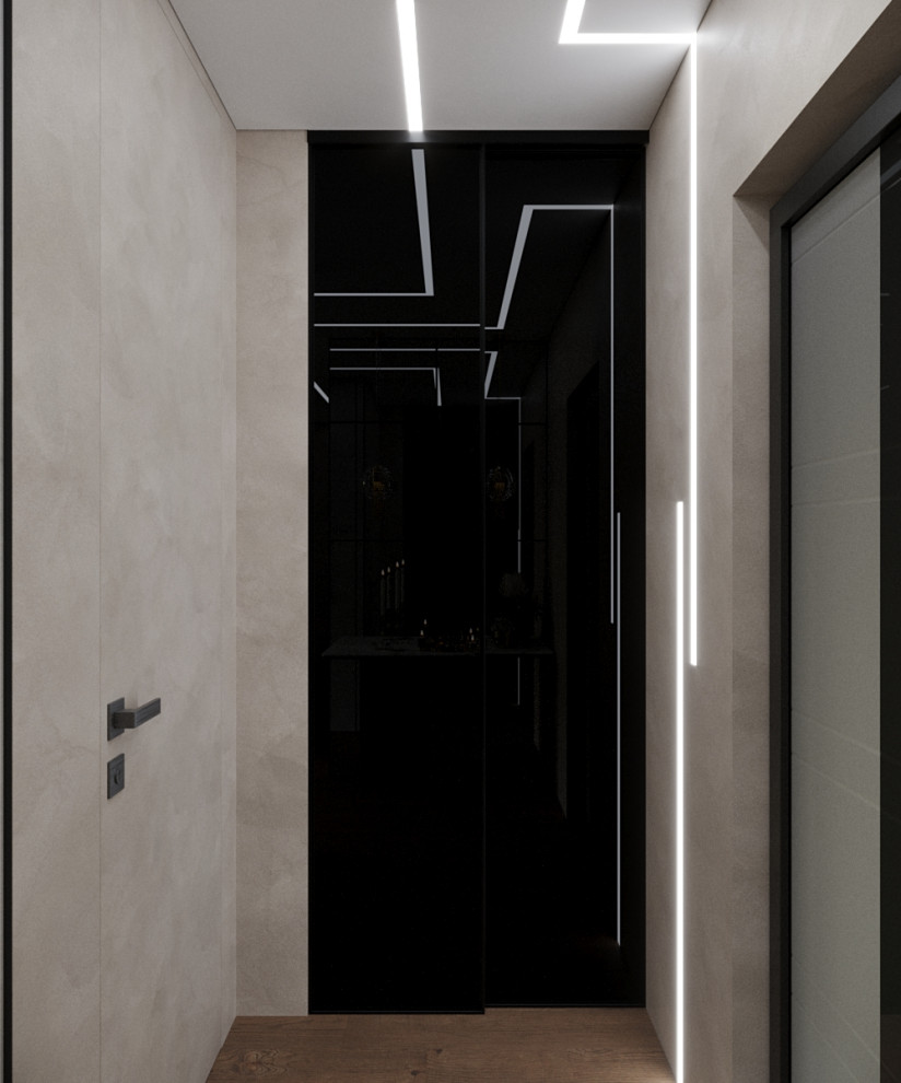 Дизайн-проект коридора с гардеробом