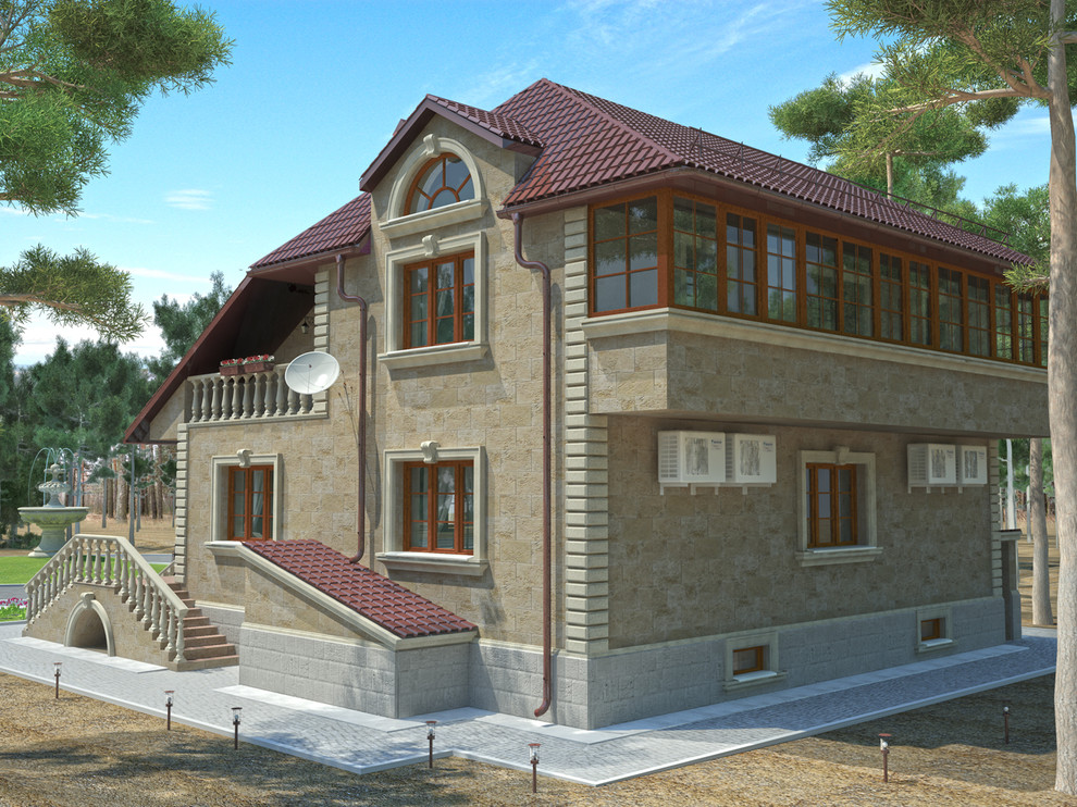 Загородный дом в хвойном лесу