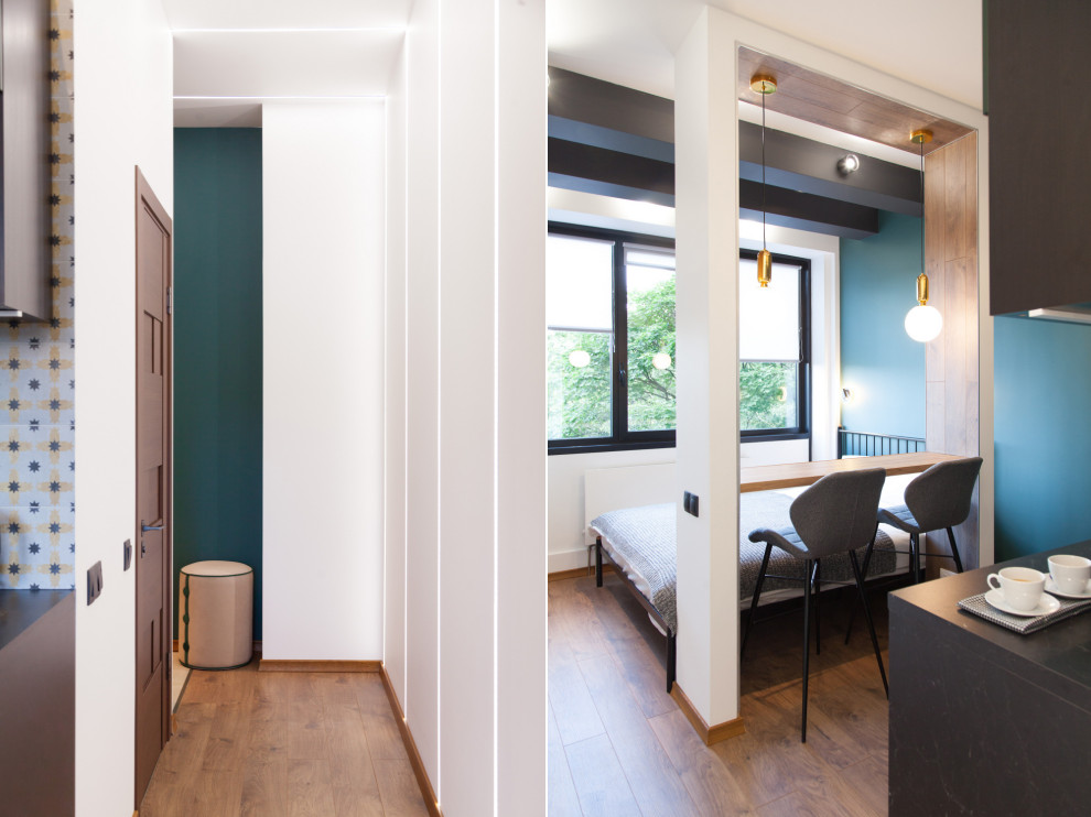 "Инстаграмная" студия в зеленых тонах