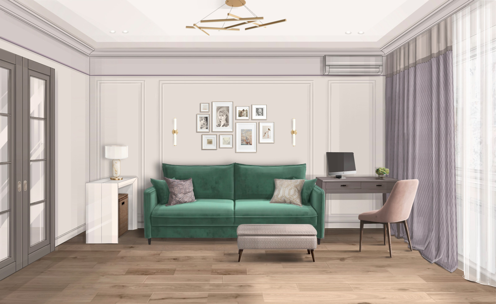 Проект квартиры 50 м2