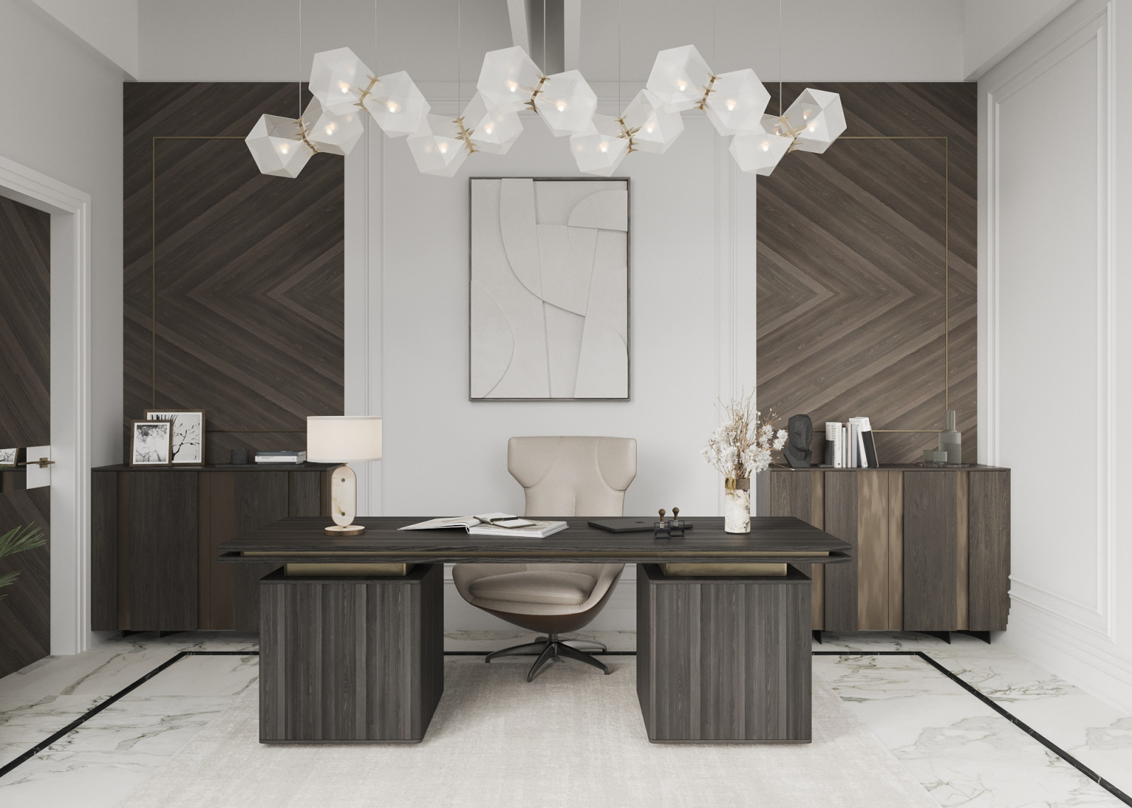 Фахверковый дом на 300 м2, в стиле ар-деко