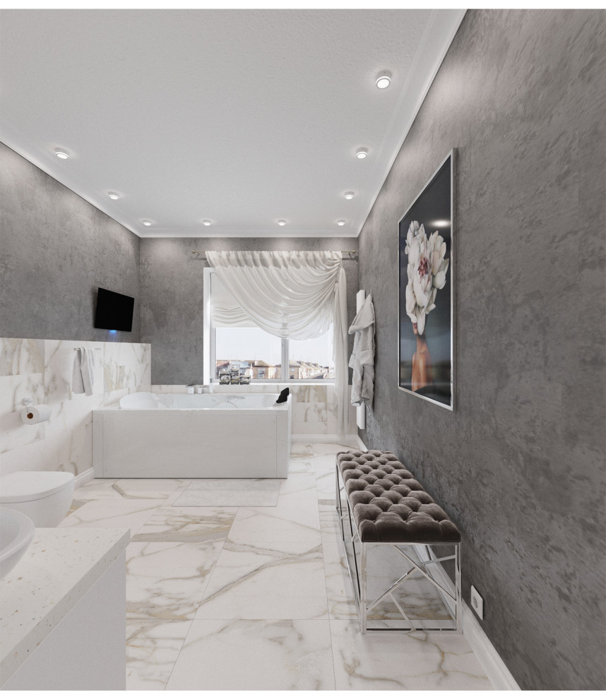 Обложка проекта: Двухуровневая квартира в стиле Ар-деко