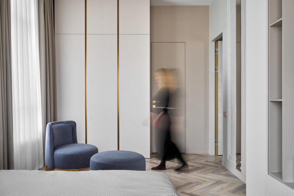 Обложка проекта: Дизайн проект квартиры 180м2 ЖК "Бульварный переулок ". Спальная