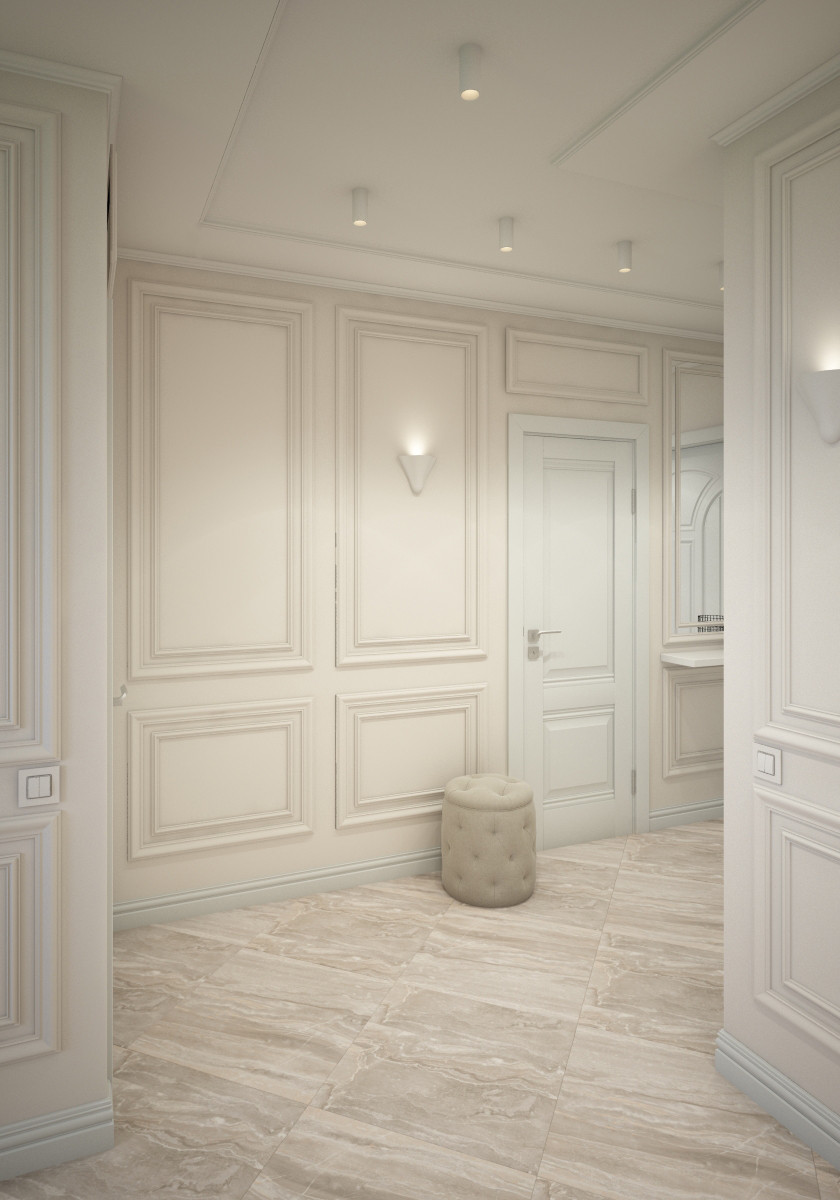 Светлый интерьер однокомнатной квартиры 38 кв.м.