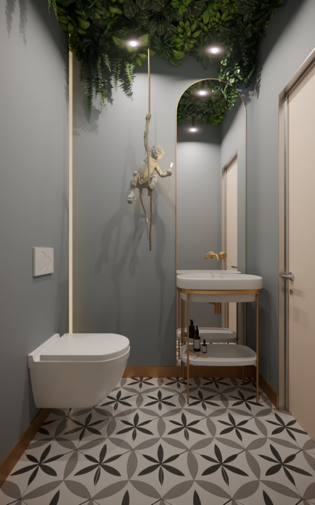 Санузел. Дизайн проект Кафе-пекарни Волконский