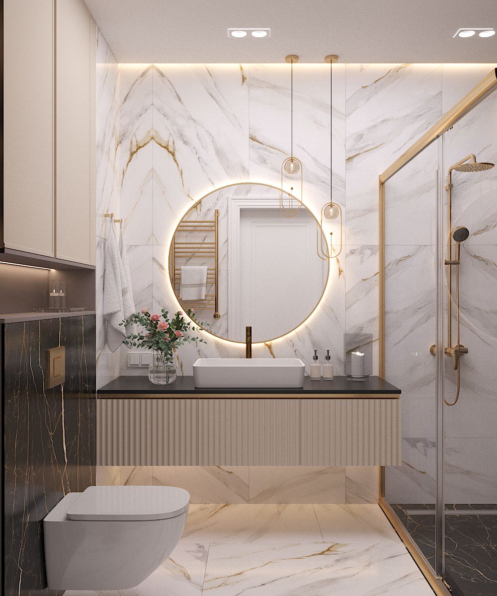 Обложка проекта: Дизайн проект ванной комнаты