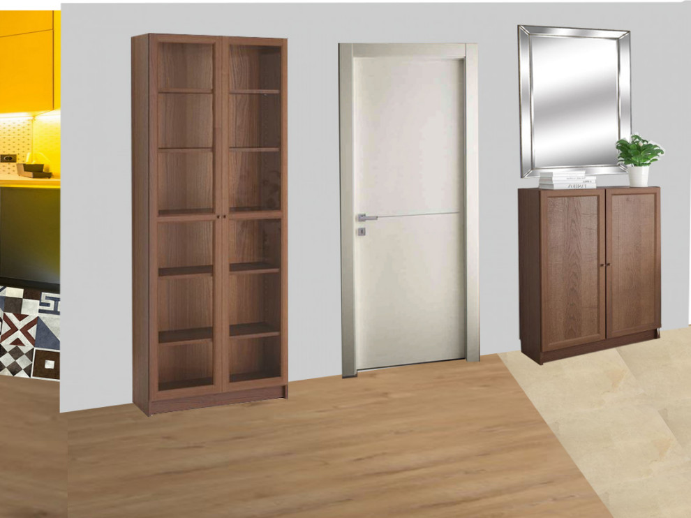 Обложка проекта: 1 комн. квартира - планировка и коллажи