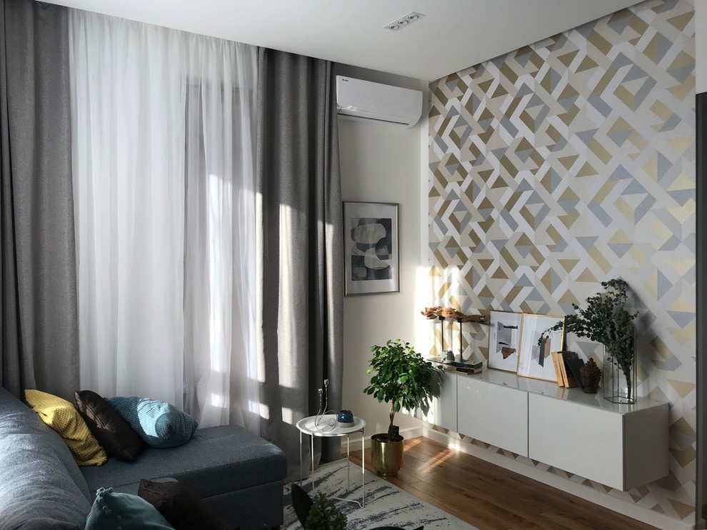 Благодаря ярким акцентам и декору пространство оживает