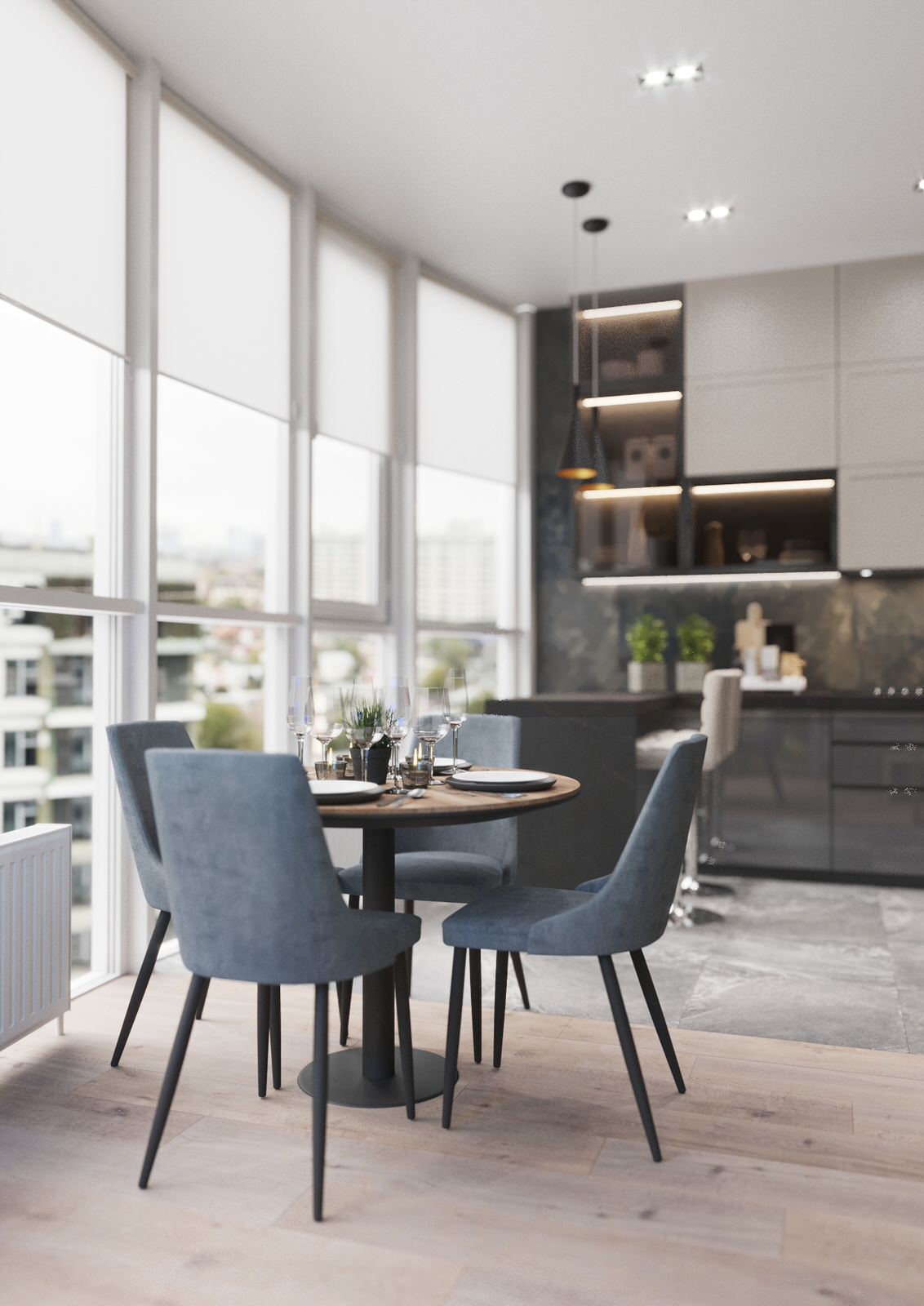 Interior design of an apartment