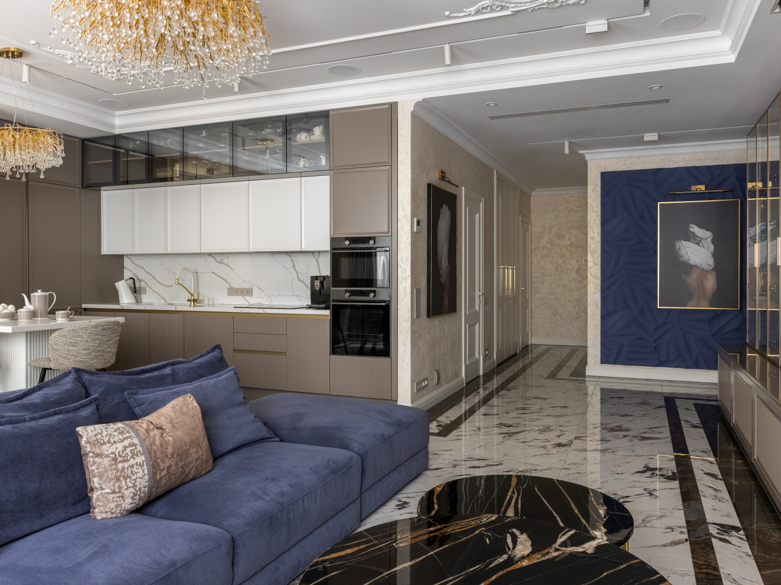 Статусный интерьер в ЖК Сити парк (фото)