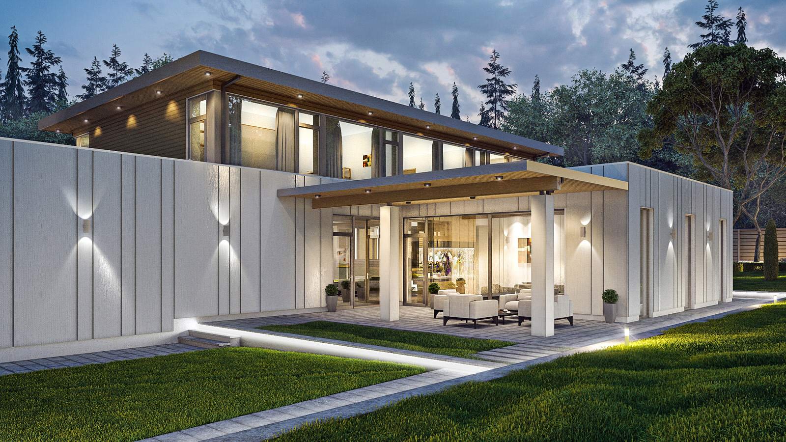 Вилла в дубовом лесу