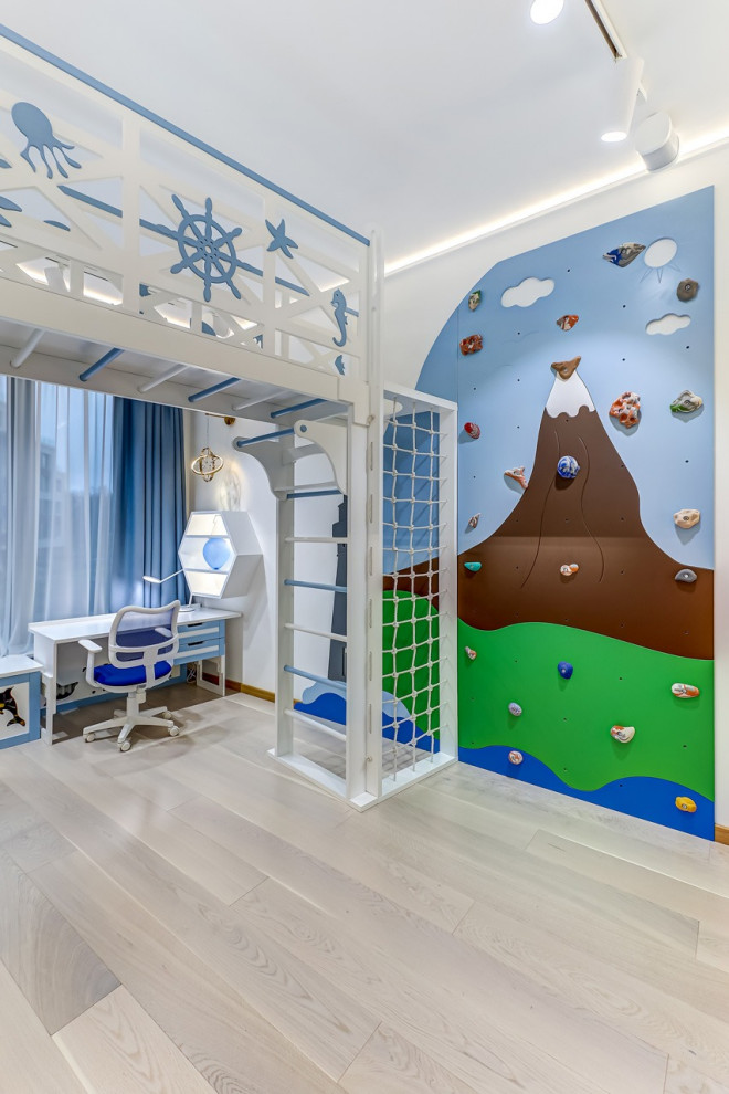 Реализация детской комнаты в морском стиле ЖК Стокгольм