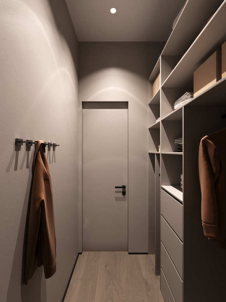 Дизайн интерьера квартиры 77 м2 с 2-мя санузлами и гардеробной