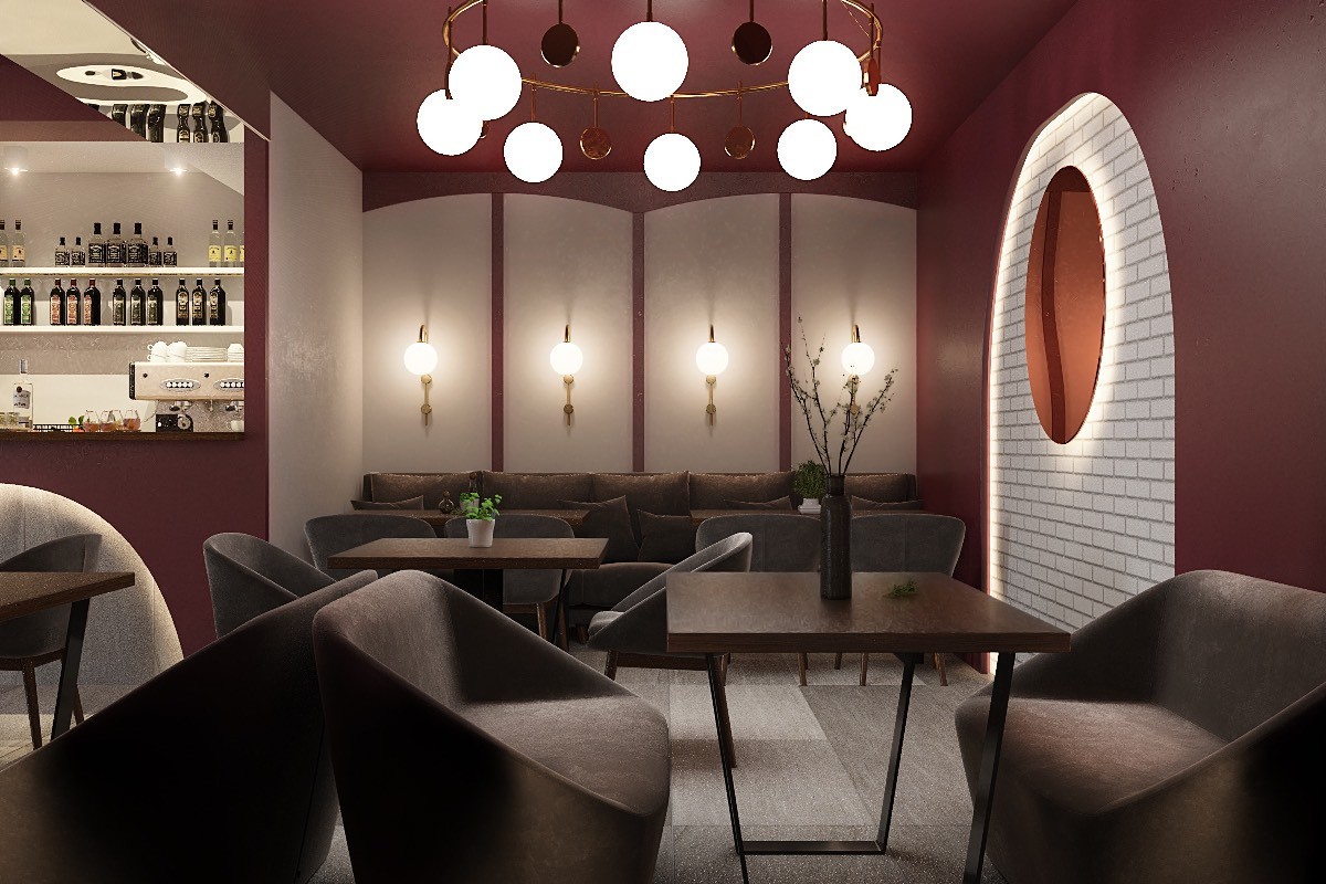 Дизайн-проект интерьера кафе-пекарни