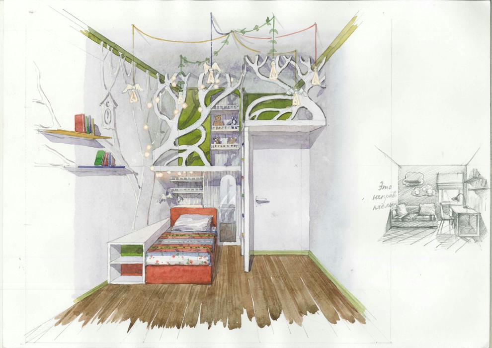 Квартира с элементами лофта