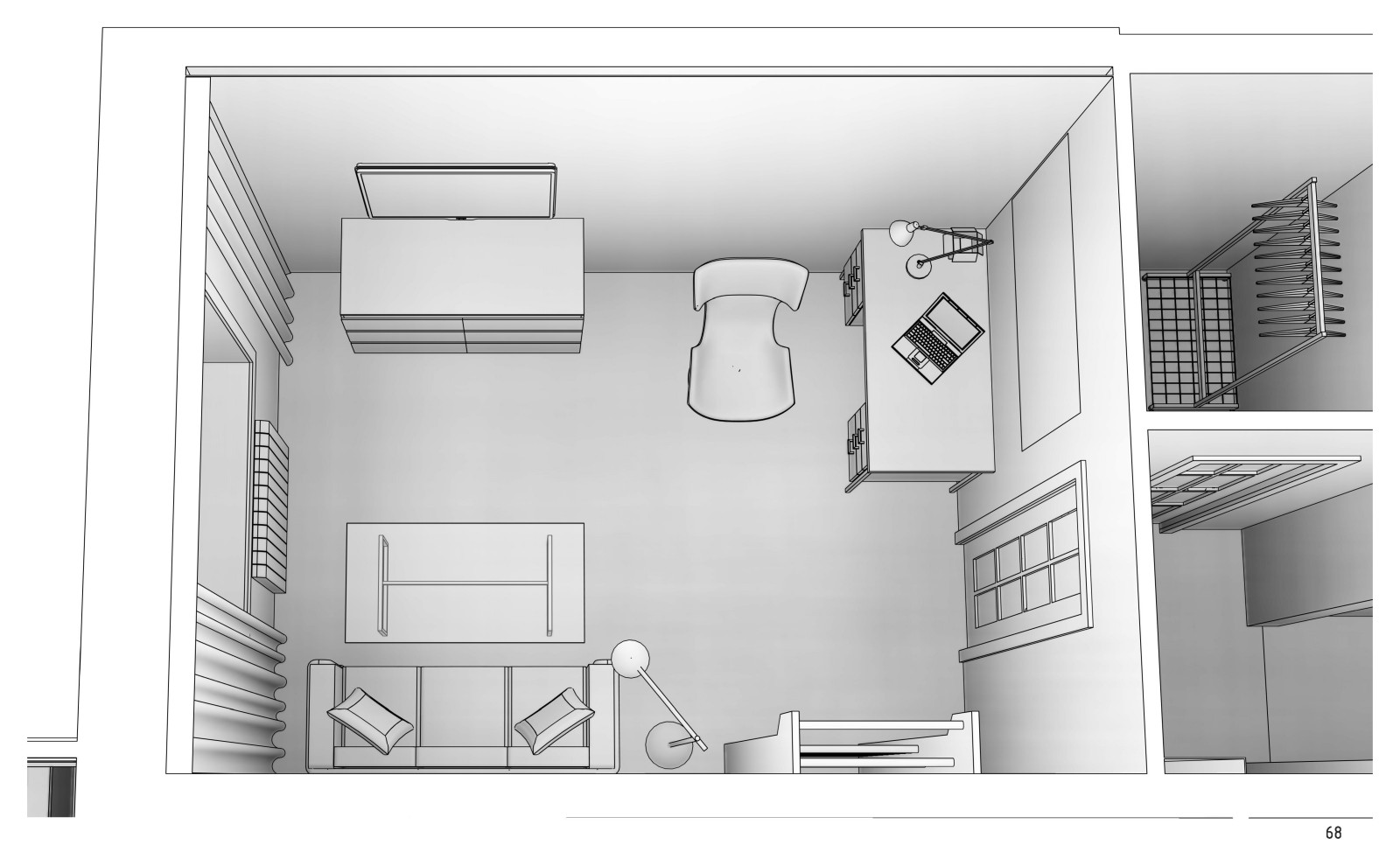 Квартира для холостяка. Москва.