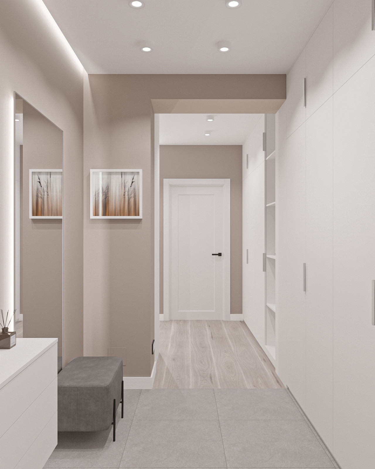 Частичный проект 2-к квартиры