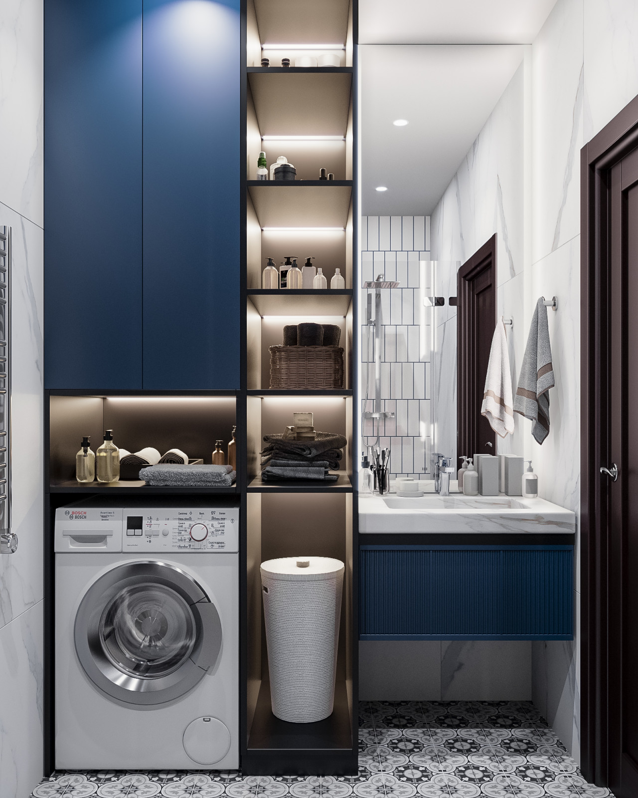 Современная квартира с элементами неоклассики