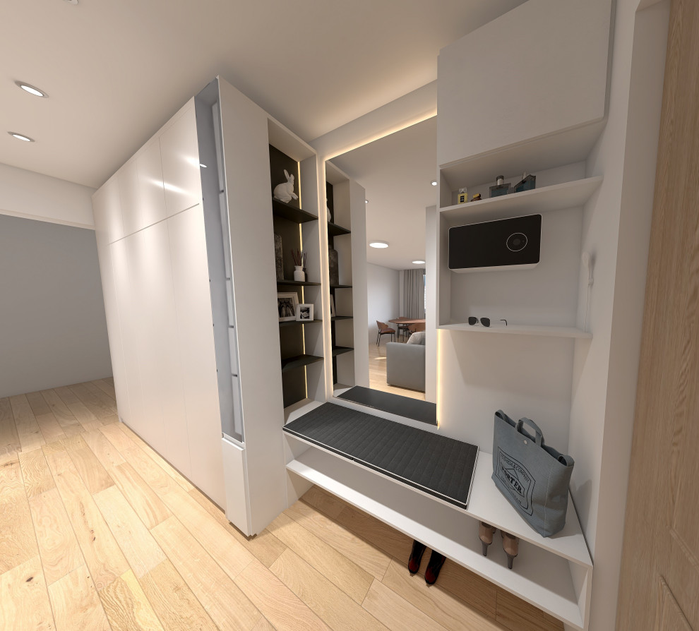 Обложка проекта: Спальня с гардеробная