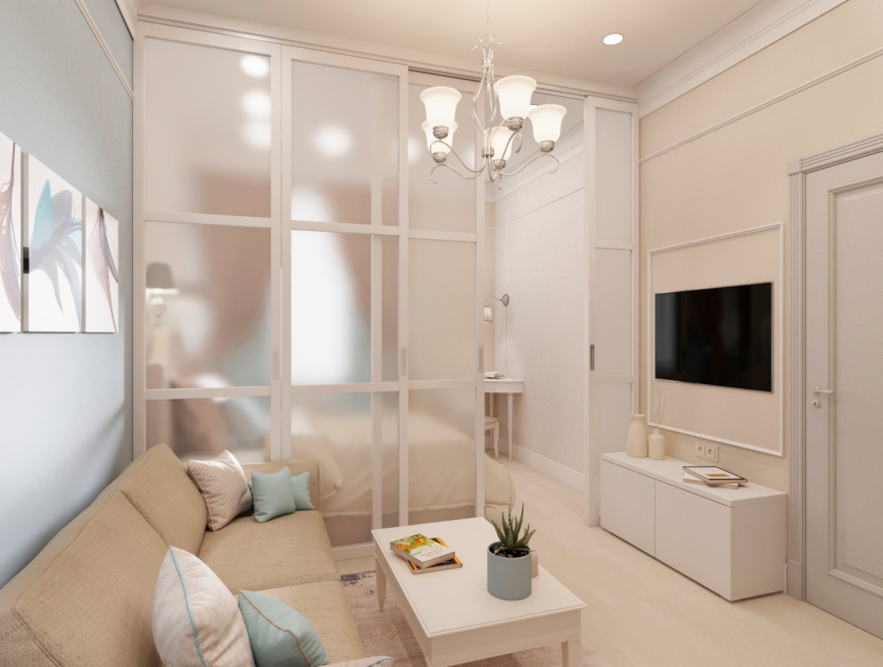 Студия в пастельных тонах