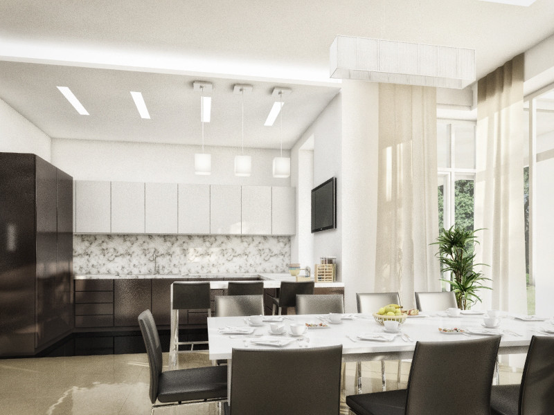 Интерьер дома в поселке Летова Роща