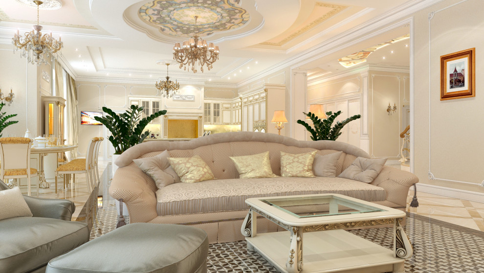 Интерьеры особняка 845 кв.м. в Свердловской области