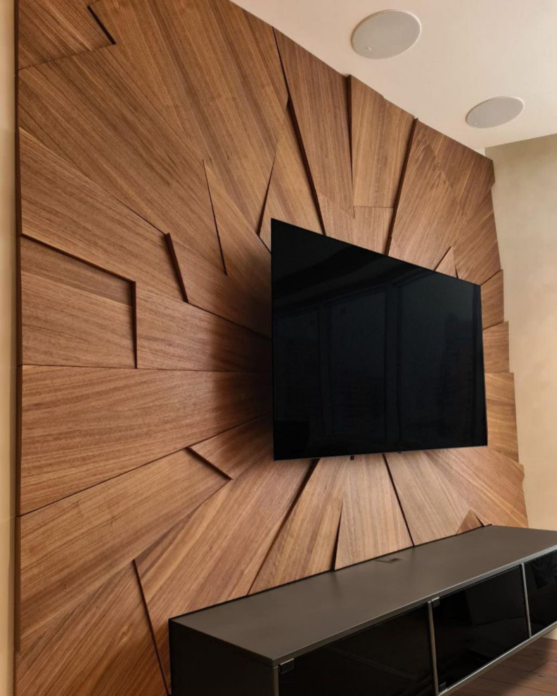 Обложка проекта: Декоративные панели из ценных пород древесины для стен и потолков