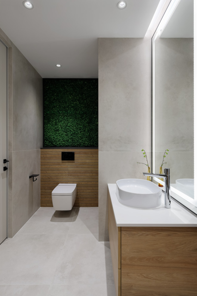 Квартира со стеклянной стеной и терраццо