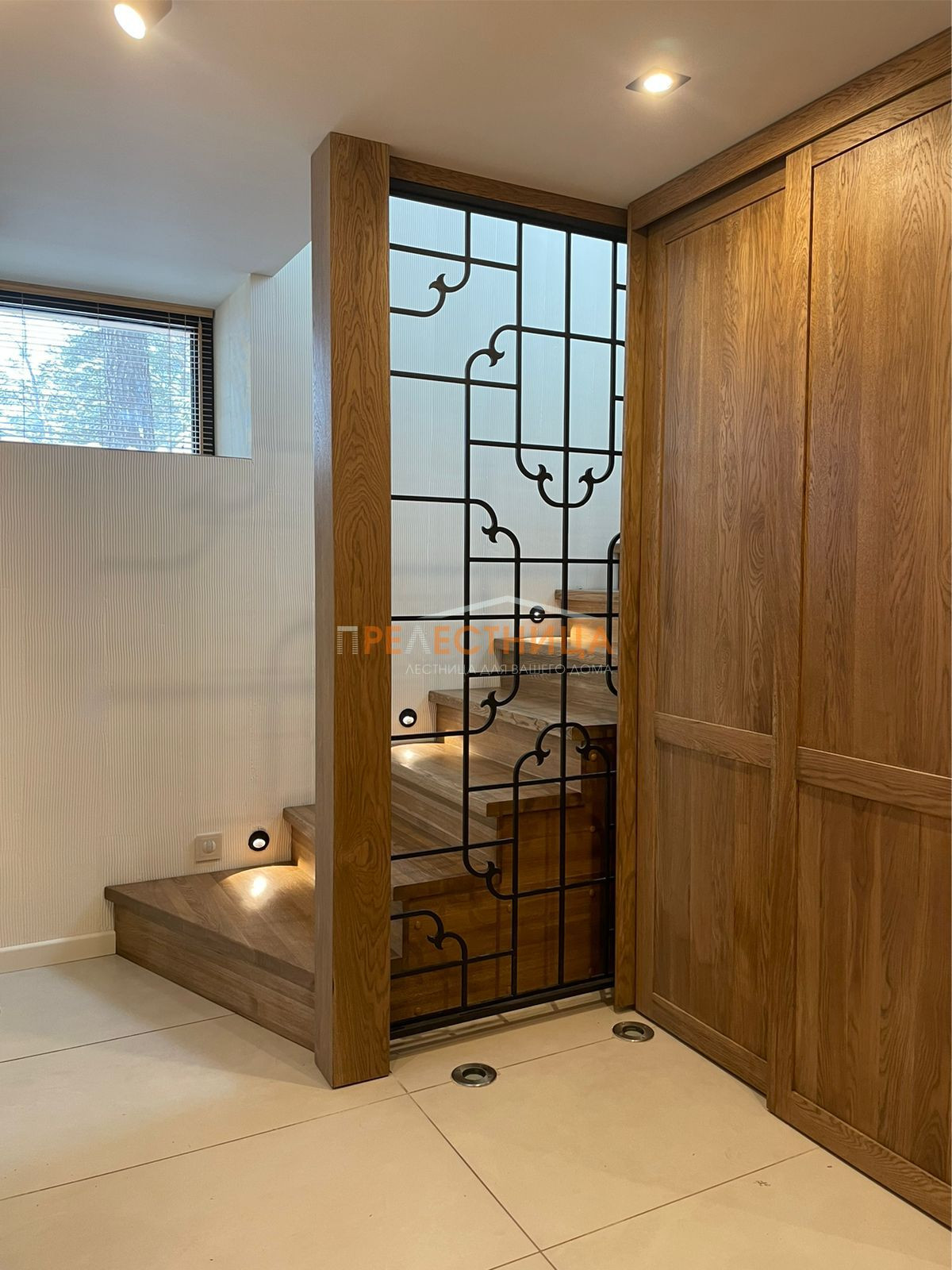 Дизайнерская лестница Тандем-37