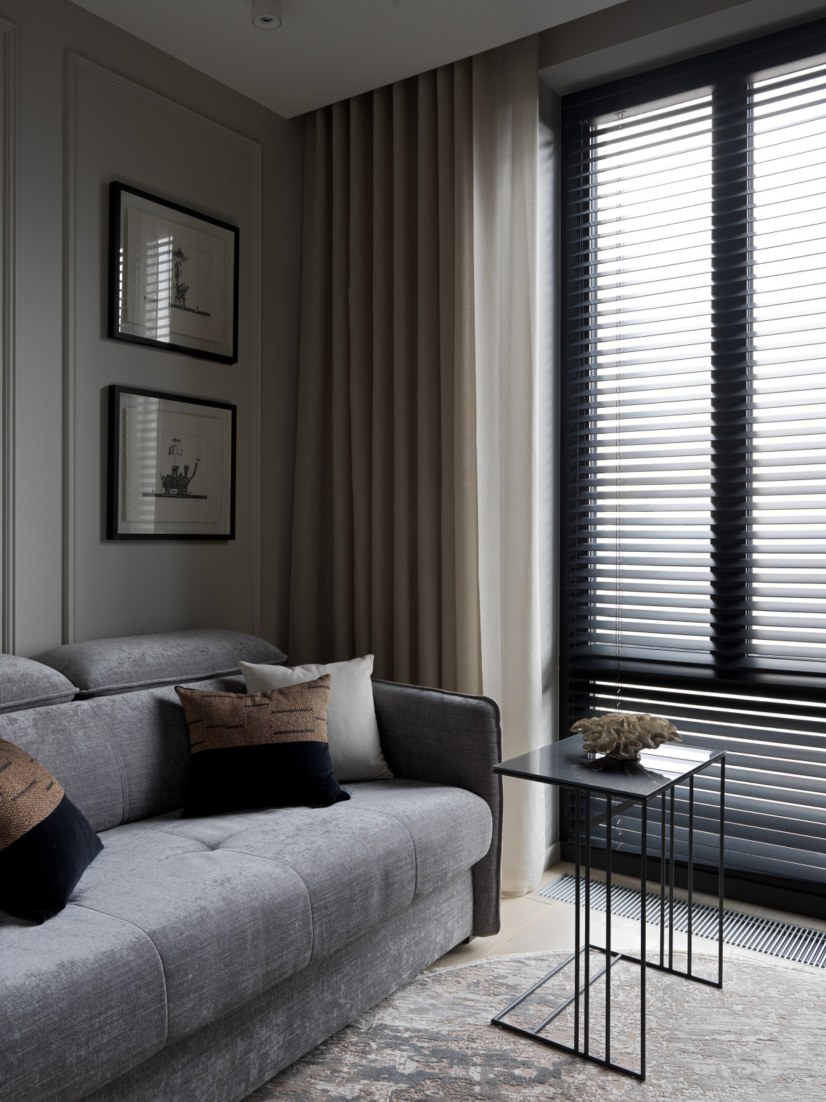 Лаконичная квартира в ЖК "Пресня Сити"