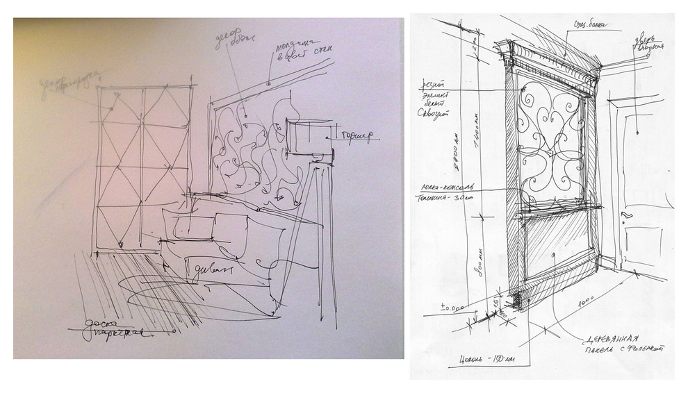 Предпроект(эскизы,коллажи)
