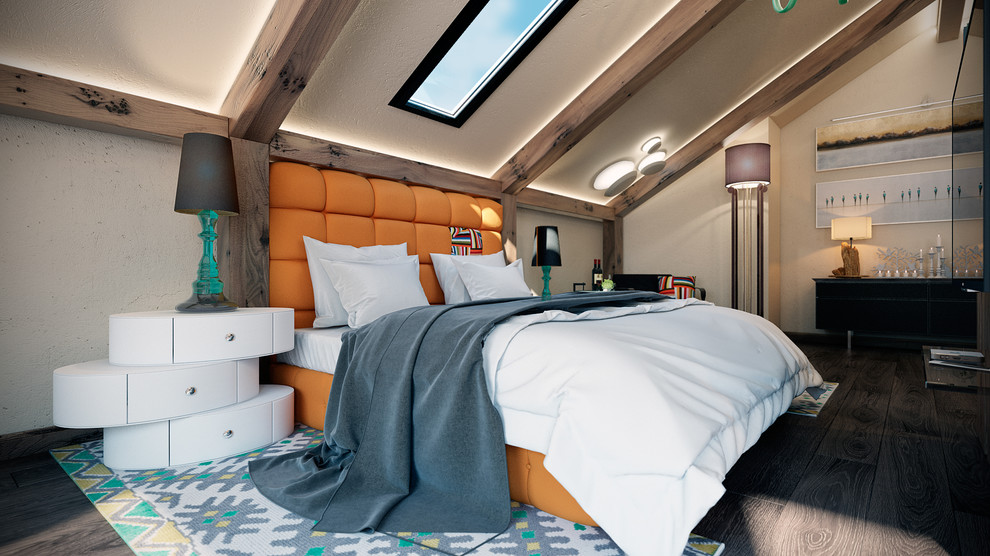 Современная интерпретация шале, просторный загородный дом