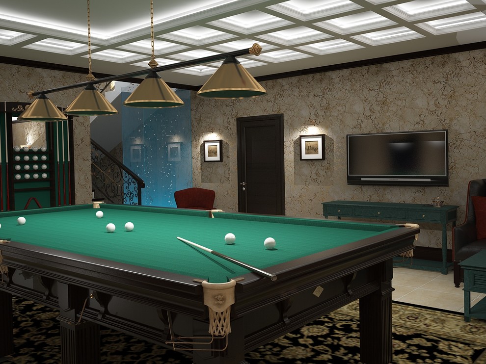 Дом для дружной семьи с тремя детьми в классическом стиле.