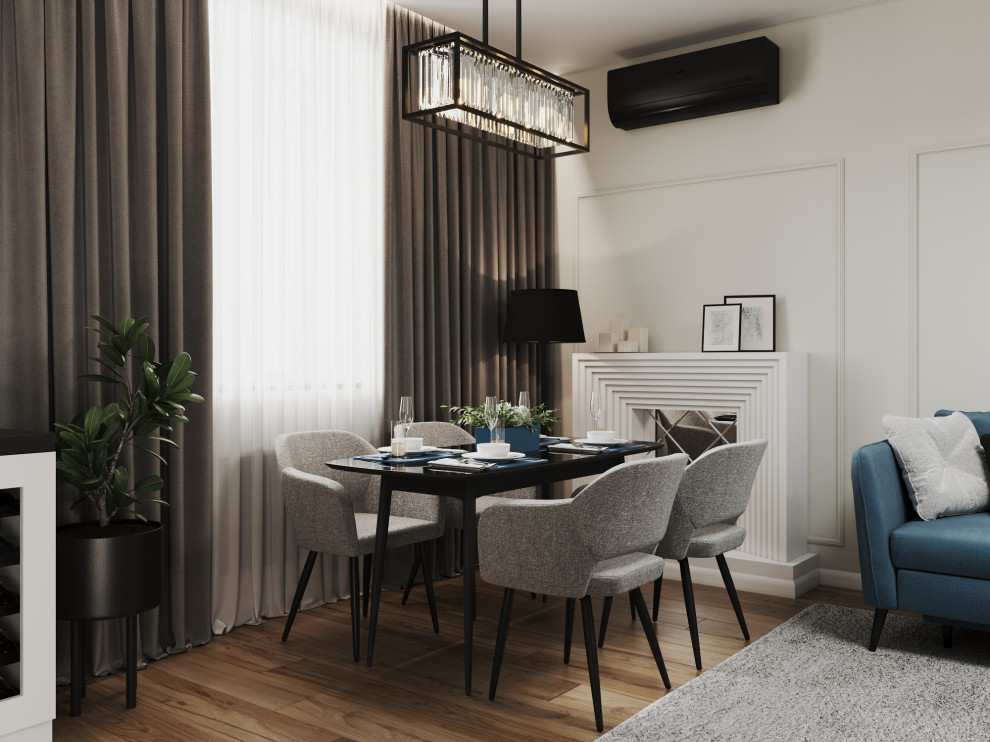 Дизайн интерьера трехкомнатной квартиры "Квартира в стиле современная классика"