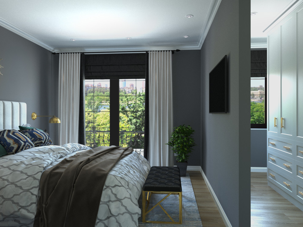 Визуализация современной спальни