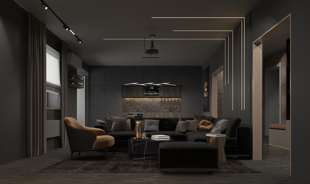 Обложка проекта: Дизайн-проект 2х-этажной квартиры в Липецке