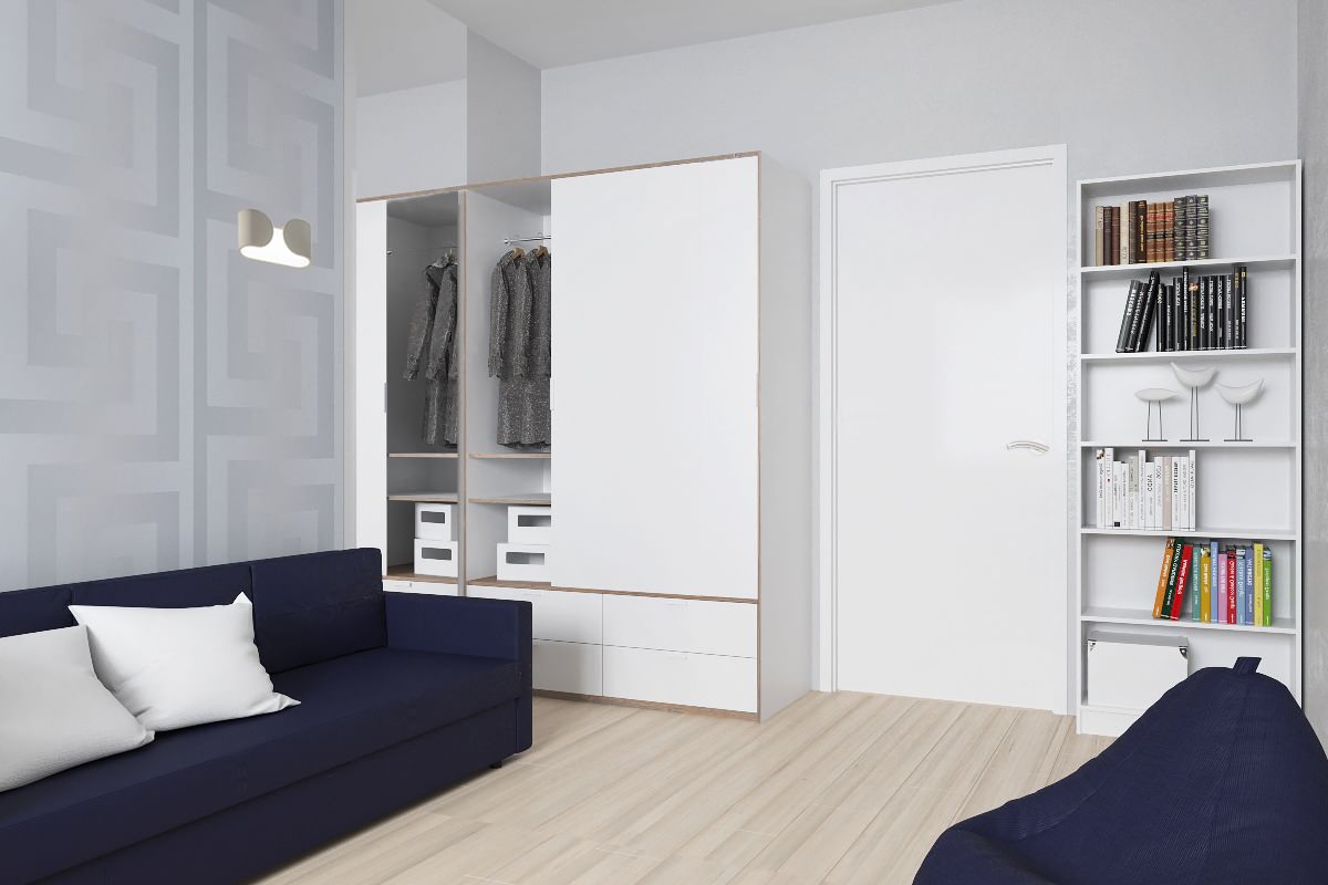 Маленькая квартира с эко-оттенком.