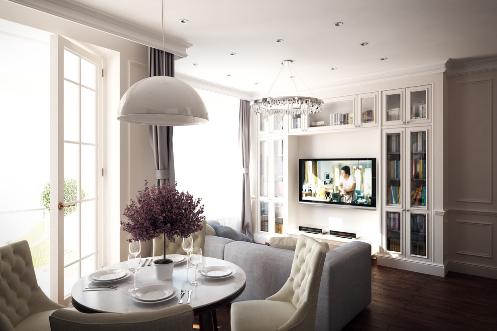 Двухкомнатная квартира в стиле американская классика