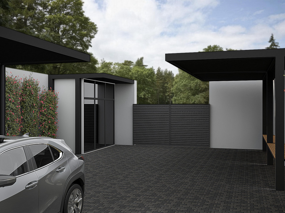 Дом с ландшафтом